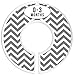 Baby Closet Size Dividers, Dark Gray, Set of 6 Organizers, Stripe, Chevron