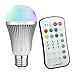 Coidak E26 RGB+W LED Color Changing Light Bulb with 2.4G RF Wireless Remote Controll (Not IR), Pure White, Dimmable A19 Lamp