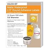 Milcoast Matte Waterproof Tear Resistant White Blank Adhesive 2.5