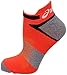 ASICS Quick Lyte Cushion Single Tab Running Socks, Cone Orange Assorted, Large