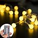 16ft Battery String Lights,KOLIER 50LEDs with Remote Control 8 Modes Battery Operated Christmas Lights Waterproof Indoor/Outdoor for Halloween/Christmas Tree/Bedroom/Wedding(Warm White)