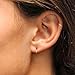Rose Gold Hoops Flashed Sterling Silver Small Tiny Mini Endless 10mm Thin Round Unisex Cartilage Hoop Earrings for Men Women