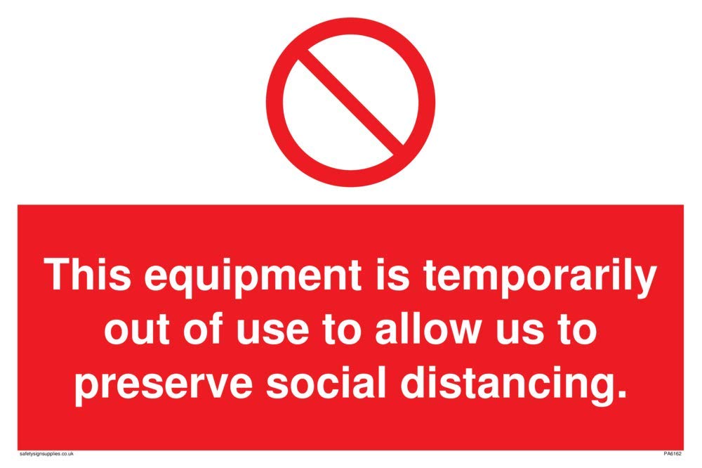 This equipment is temporarily out of use to allow us to preserve social distancing.