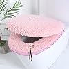 Taosheng Toilet Seat Mat SetBathroom Universele 2 stks/set Kussen+deksel Cover Warm Zacht Wasbaar Closestool Seat Case…