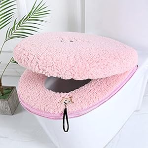 Taosheng Toilet Seat Mat SetBathroom Universele 2 stks/set Kussen+deksel Cover Warm Zacht Wasbaar Closestool Seat Case…