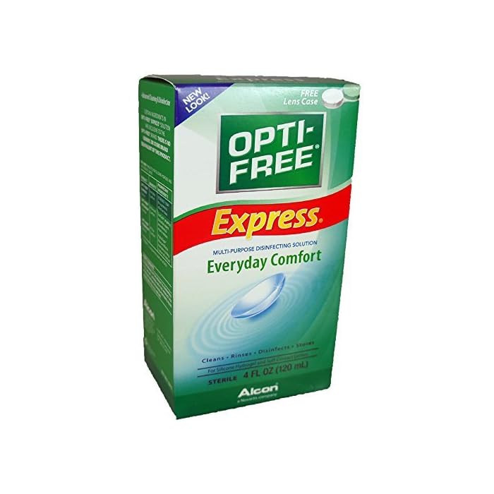 Opti-Free Express Multi-Purpose Disinfecting Solution with Lens Case, 10-Ounces, 10-oz