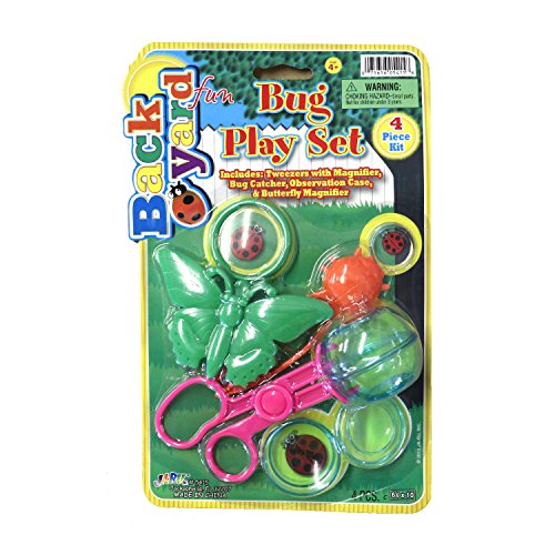 Backyard Fun Bug Insect Critter Catch Tools and Play Set (Assorted Colors)