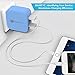 iPhone Charger 24W 4.8A Wanshine Smart Dual Port USB Travel Wall Charger with Hidden LED indicator for iPhone iPad, Samsung Galaxy, HTC Nexus Moto Blackberry(Charges Fast and Quickly) - Blue