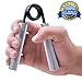 xFitness Metal Hand Gripper The Best Grip, Forearm & Finger Exerciser | Singer Gripper in 5 Colors, Resistance Level from 50 lbs. to 350 lbs. with Redefined Ergonomic Knurling (Silver, 100 LBS)