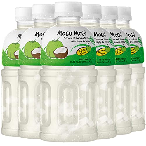 Mogu Mogu drink coconut water (6 Bottles) Drinks for kids made with coconut and nata de coco