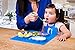 Toddler Plate by Kenley - Silicone Suction Baby Feeding Placemat with Divided Food Plate - Non-Slip Kids Weaning Tray Mat with Feeding Bowl - Free Matching Bib