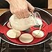BeeSpring Nonstick Silicone Pancake Ring, Fried Egg Mold Egg Ring Egg Shaper