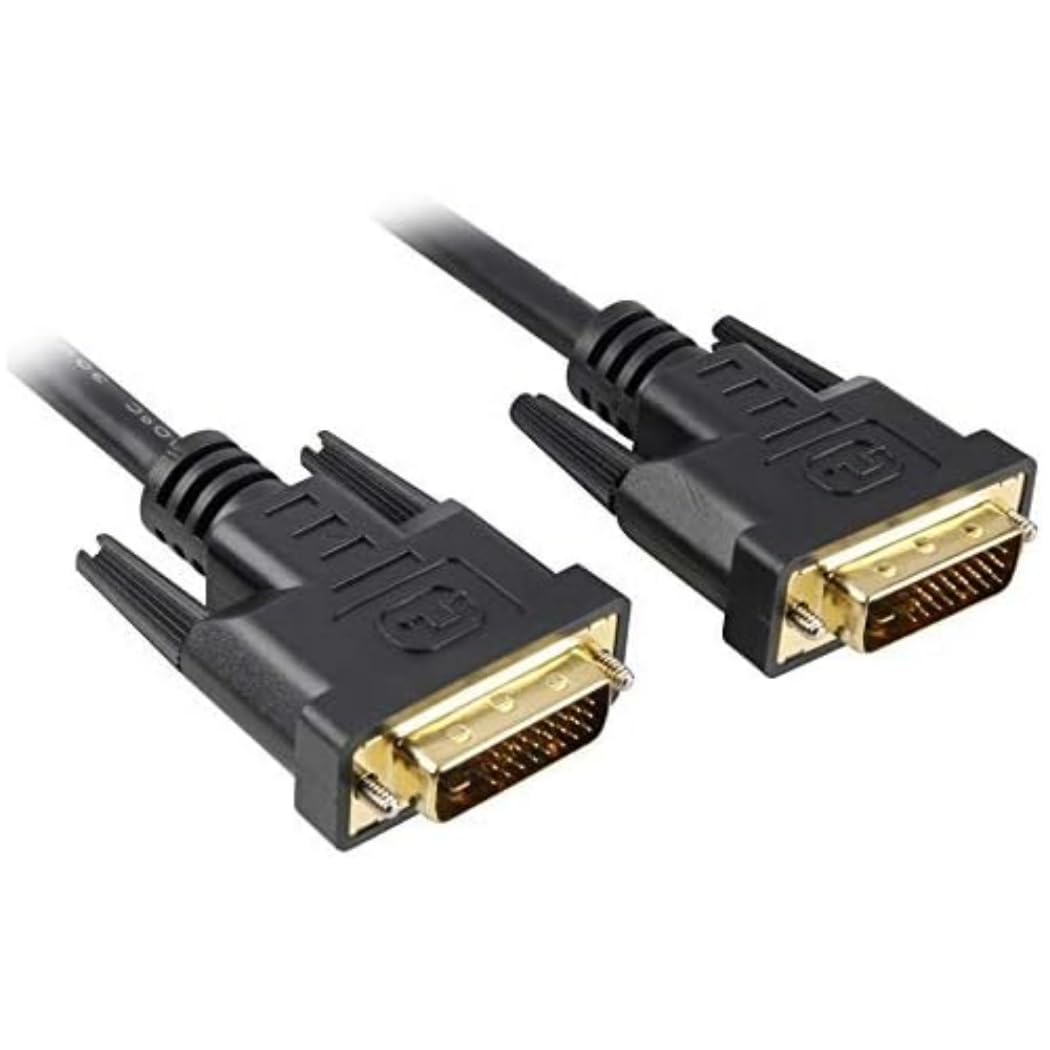 PremiumCord DVI Connection Cable 3 m Dual Link DVI-D (24 + 1) Male to Male Digital Full HD 1080P Maximum Resolution 2560 x 1600 Pixel 60Hz Colour Black