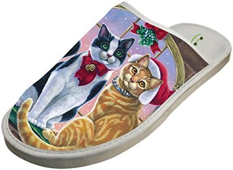 TATA FROG Christmas Indoor Slippers Soft Home Autumn Winter Warm House Slippers for Women Men Girls and Boys
