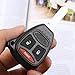 KEMANI Uncut Blank 3 Buttons Remote Keyless Entry Key Fob Case Shell Repair Fit for Mitsubishi Chrysler Dodge Durango 2004-2009