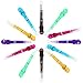Queentools Transparent Alligator Hair Clips Hair Clamps Plastic for Women and Girl Professional Sectioning Hair Grip DIY Hair Accessories Multicolor Non-Slip for Thick Hair, Pack of 12pcs
