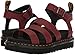 Dr. Martens Women's Blaire Cherry Sandal, Cherry Red Temperley Leather, 5 Medium UK (7 US)