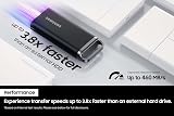 Samsung Portable SSD T5 EVO 2TB USB 3.2 Gen 1 External Drive 460MB/s Mac PC view 6