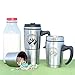 Leakproof Stainless Steel Travel Mug Coffee Cup with Handle 2 in 1 Double wall Coffee Mug 12 oz Removable Extra 6 oz Storage Cup Coffee Tumbler Fits Car Cup Holder Great Cup for Kids