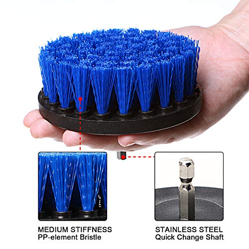 image for 15Piece All Purpose Power Scrubber Cleaning Kit, LAMPTOP Drill Brush A