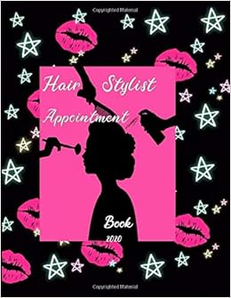 Hair Stylist Appointment Book 2020 Appointment Book Plan Monthly