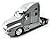 Jada Toys RoadRigz - Kenworth T2000 Model Tractor Trailer (1:32, Silver) diecast car model toy