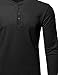Men's Premium Quality Thermal Henley Crew Neck Long Sleeve T-Shirt