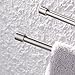 KES 13.8 Inch Bathroom Swing Arm Towel Bars 2-Arm Wall Mount Swing Out Towel Shelf, Brushed SUS304 Stainless Steel, A2102S2-2