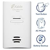 Kidde KNCOB-DP2 Tamper Resistant Plug-In Carbon Monoxide Alarm with Battery Backup