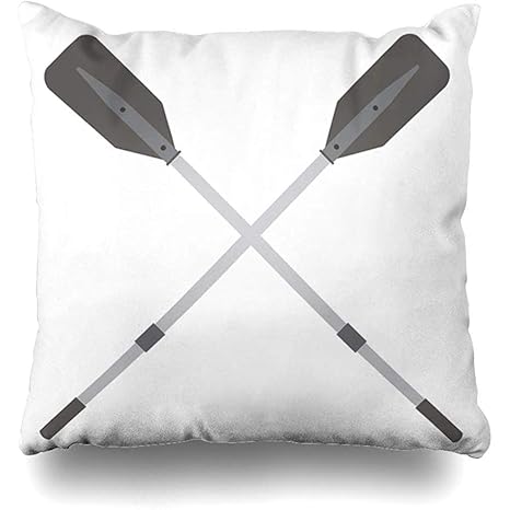 Amazon Com Throw Pillow Cover Speed Paddle Two Grey Plastic