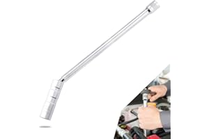 Dalianlc 5/8 Spark Plug Socket Set, 16mm Spark Plug Socket Magnetic 12-Point, 3/8 Extension 360 Degree Swivel Total Length 11.5 Inch, Automotive Replacement Spark Plugs, Spark Plug Gap Tool