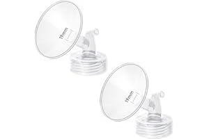 IVARONAL 2pcs 19mm Flange Compatible with Spectra S1 Spectra S2 Spectra9 Plus Synergy Gold Ameda MYA Motif Luna Breast Pump, Replacement to Spectra Pump Parts,Spectra Shields 19mm Replace Spectra S1 S2 Parts