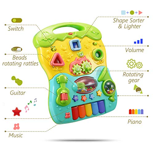 Forstart Sit-to-Stand Learning Walker Push and Pull Activity Center Music and Light Adjustable-Height Early Dvelopment Toys for 6 Months to 3 Years Old - Thumbnail 4