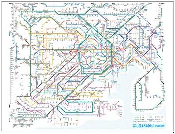 Amazon Co Jp 鉄道路線図 レジャーシート 首都圏 日本語 Rlsj おもちゃ