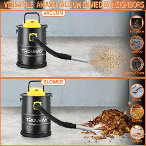 Ash Vacuum Cleaner, 800W,2.6 Gallon Fireplace Vacuum photo 9