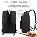 Backpack, Travel Water Resistant School Backpacks Canvas College Student Book Bag, Laptop Backpack with USB Charging Port for Women Men Fits 15.6