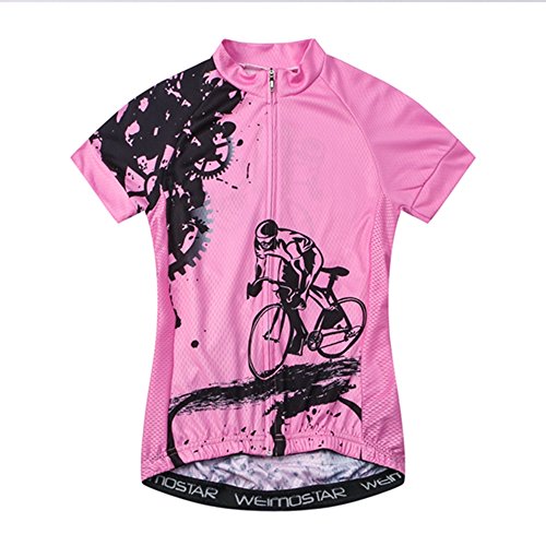 Weimostar Women's Cycling Jersey Short Sleeve Ladies Bike Jersey