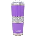 MyBevi Hollywood Insulated Tumblers, Premium Grade Stainless Steel Hydration Tumbler - Hot & Cold, Leak-Resistant Lid, BPA-Free | 20 oz, Amethyst Orchid