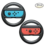 Joy-Con Steering Wheel for Nintendo Switch Controller, Racing Wheel Handle for Mario Kart - Super Light Version (Set of 2)