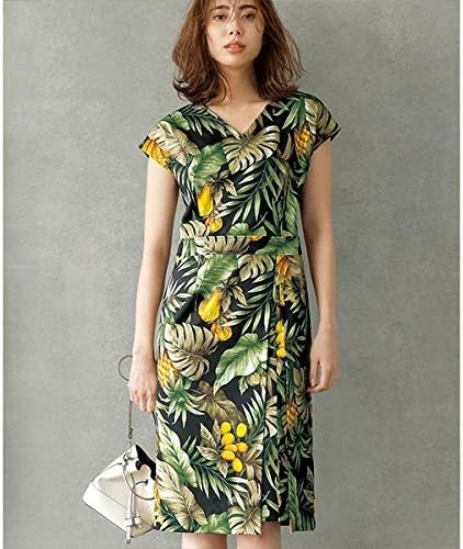 Amazon ラナン Ranan フルーツ柄プリントワンピース ワンピース チュニック 通販