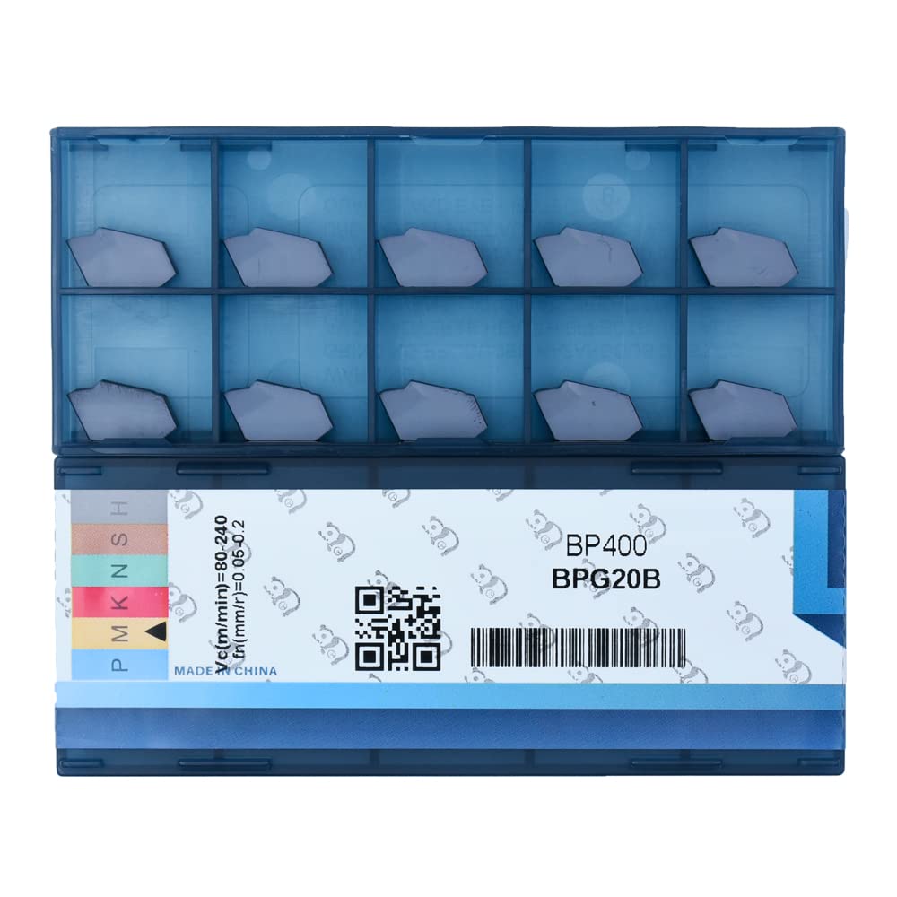 CDBP GTN-4(SP400) CNC Grooving Carbide Inserts Steel Fit for SPB426/36 Lathe Grooving Cutting Tools 10pcs
