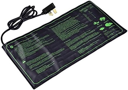 Durable Waterproof Seedling Heat Mat Warm Hydroponic Heating Pad 10" x 20.75" MET Standard