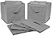 Greenco Foldable Storage Cubes, 6 pcs (Gray) | Closet Organizer Storage Basket/Box/Bin/Shelf | Cube Storage Organizer | Collapsible Storage Bins Boxes | Non-woven Cloth Fabric Bin Drawers/Baskets