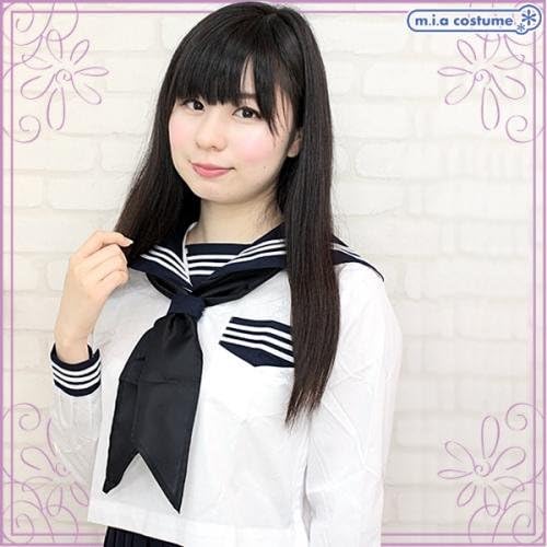 スクールスカーフ単品 色 黒 Teensever セーラースカーフ コスプレ 仮装 通販 Amazon