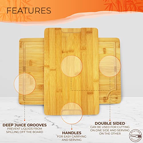 Bamboo Cutting Board Set Of 3 Best Bamboo Cutting Boards For Home