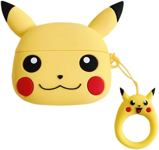 Amazon ポケモン Airpods 用 ケース Airpods Pro ケース ピカチュウ ケース 3d 漫画 シリコンカバー エアポッド カバー に対応 Airpodspro 21 ハードケース カバー 軽量小型 全面保護 収納 バッグ 耐衝撃 紛失防止 可愛い 萌え萌え 人気 ピカチュウ 皮卡丘