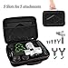 TANGDIAABBCC Joylab Premium Carrying Case for Hypervolt, Hard Protective EVA Case Durable for Hyperice Hypervolt Massage Gun and 5 Heads Pocket Accessories Pouch Zipper Case (Black 5 Heads Version)