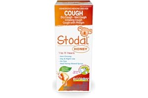 Boiron Stodal honey cough syrup used for dry or wet cough, irritating cough or cough with phlegm. From 1 to 11 years old. 125