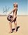 Courtney Force Autographed Photograph - 8x10 COLOR +COA SEXY POSE HOT NHRA DRIVER - Autographed Photos