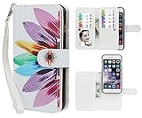 iPhone 6 Plus/6S Plus Case,xhorizon TM FLK Premium Leather Folio Case [Wallet] [Magnetic Detachable] Wristlet Purse Flip Multiple Card Slots Case Cover for iPhone 6 Plus/ 6S Plus [5.5